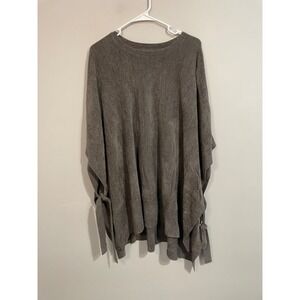 Barefoot Dreams CozyChic Ultra Lite Hi Lo Poncho with Side Tie Size L/XL‎